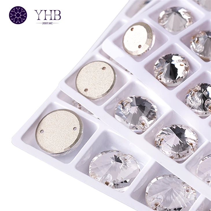 Factory Direct Sell Popular Oval Shape Sew On Rhinestones